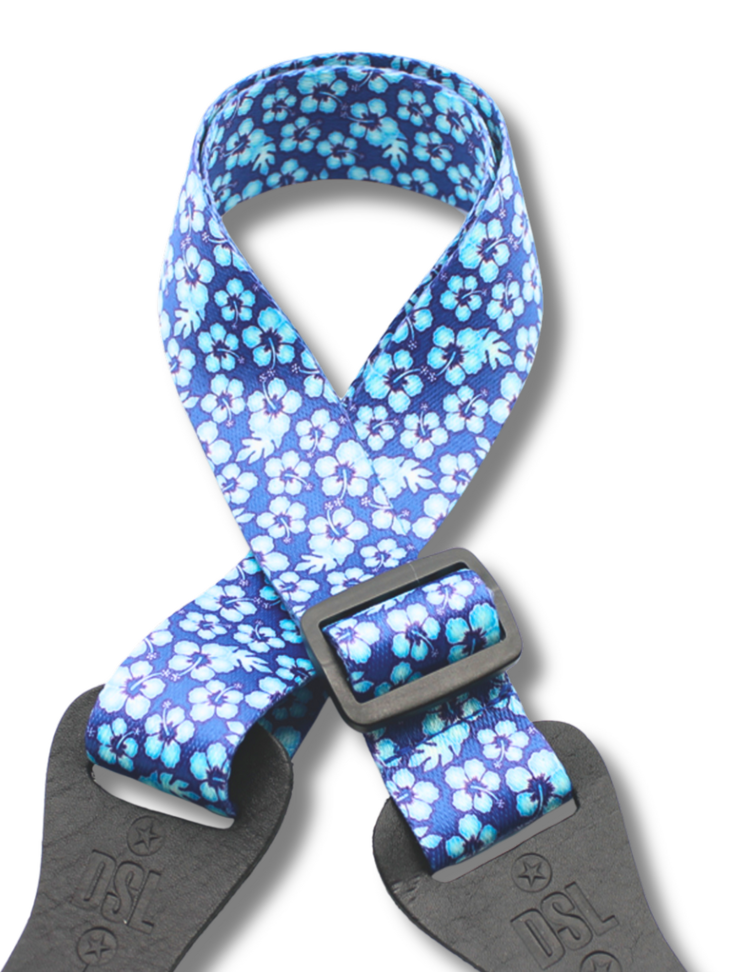 DSL Weaving POLY-HIB-BLUE Ukulele Strap