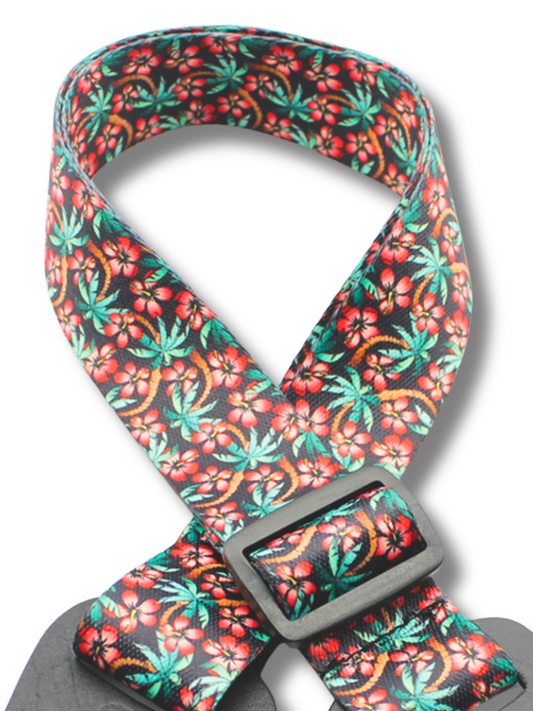 DSL Weaving POLY-HIB-RED Ukulele Strap