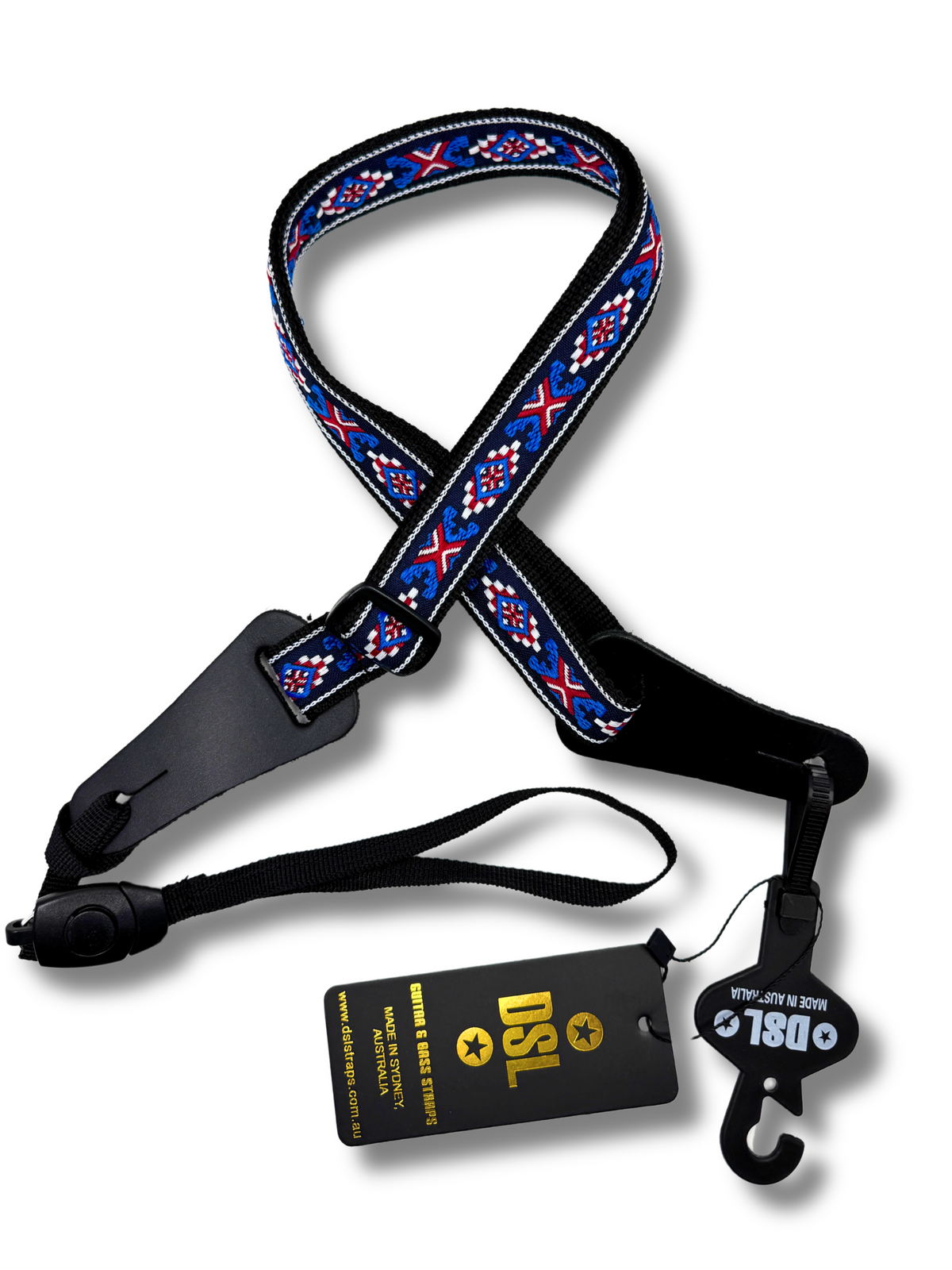 DSL Weaving POLY-TOTEM-BLUE Ukulele Strap