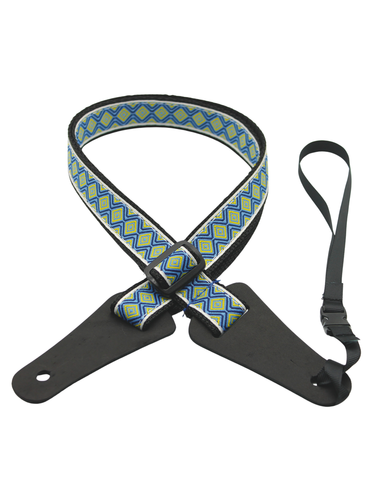 DSL Weaving POLY-TILE-BLUE Ukulele Strap