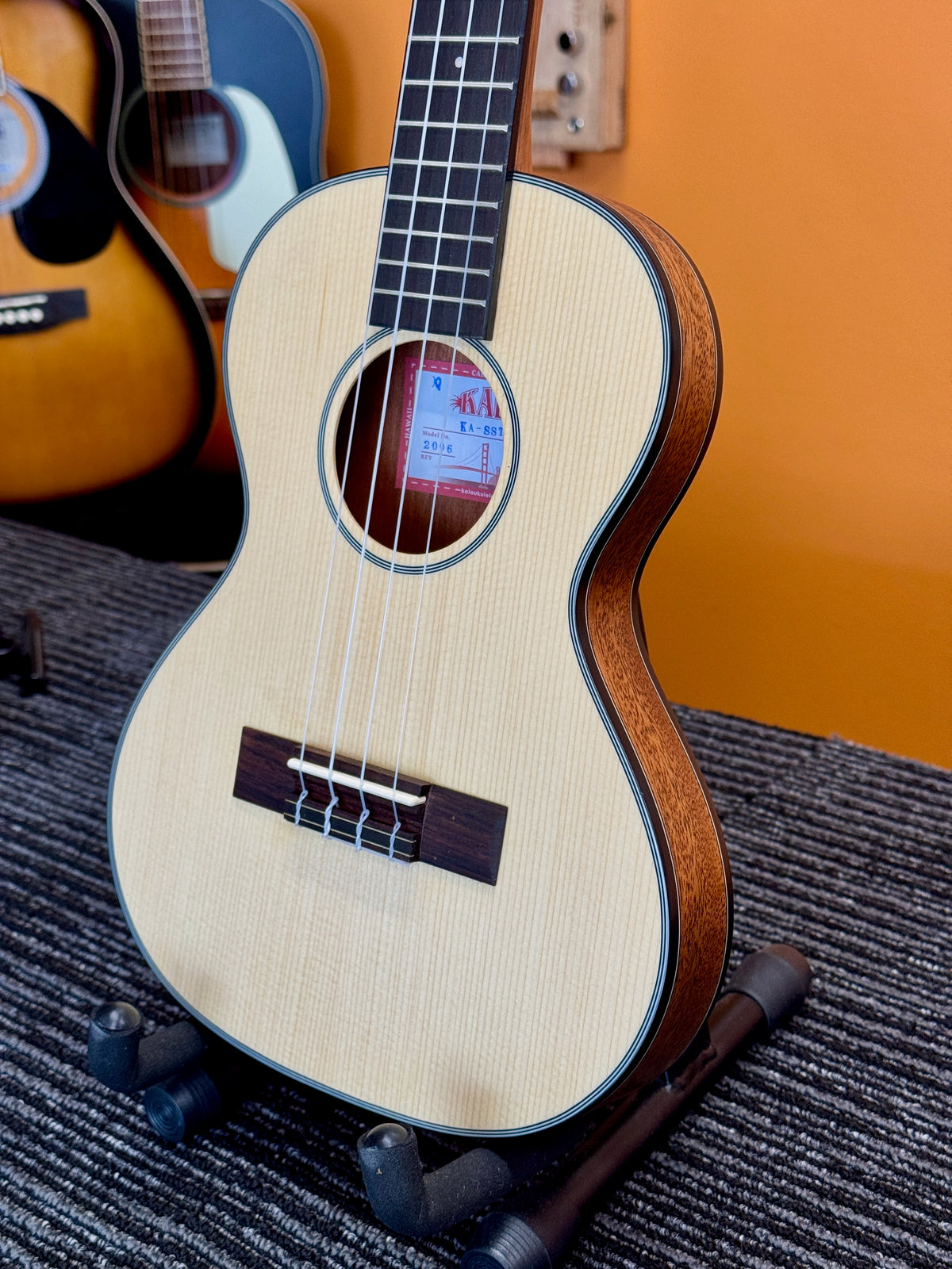 Kala Solid Spruce Top Mahogany Travel Ukulele - TENOR SIZE