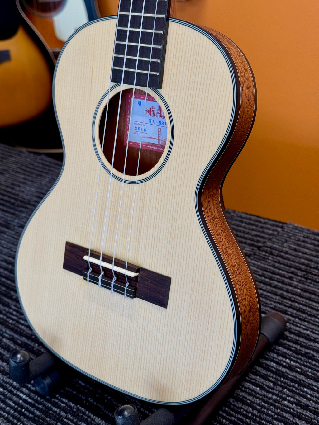 Kala Solid Spruce Top Mahogany Travel Ukulele - TENOR SIZE
